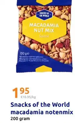 Action Snacks of the World macadamia notenmix aanbieding
