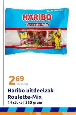 Action Haribo uitdeelzak Roulette-Mix aanbieding