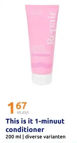 Action This is it 1-minuut conditioner aanbieding