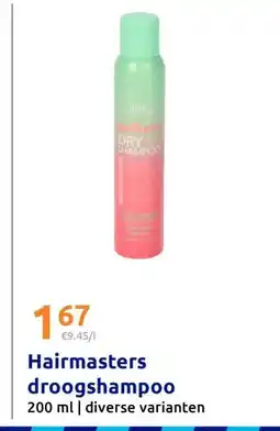 Action Hairmasters droogshampoo aanbieding