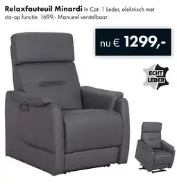 Woonsquare Relaxfauteuil Minardi aanbieding