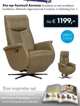 Woonsquare Sta-op-fauteuil Ancona aanbieding