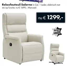 Woonsquare Relaxfauteuil Salerno aanbieding
