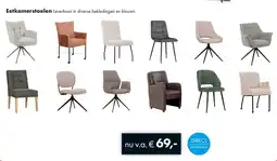 Woonsquare Eetkamerstoelen aanbieding