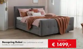 Woonsquare Boxspring Dubai aanbieding
