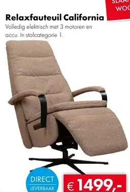 Woonsquare Relaxfauteuil California aanbieding