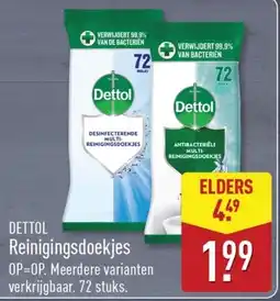 ALDI Dettol Reinigingsdoekjes aanbieding