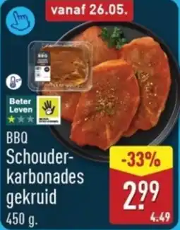ALDI BBQ Schouderkarbonades Gekruid aanbieding