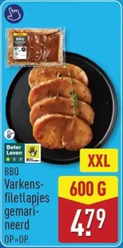 ALDI BBQ Varkensfiletlapjes Gemarineerd aanbieding