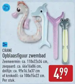 ALDI Crane Opblaasfiguur Zwembad aanbieding