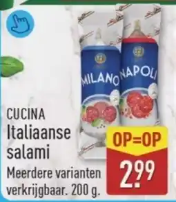 ALDI Cucina Italiaanse Salami aanbieding