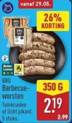 ALDI BBQ Barbecueworsten aanbieding