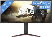 Bol.com LG UltraGear 34GN850 - QHD Nano IPS Ultrawide Gaming Monitor - 144hz - 34 Inch aanbieding