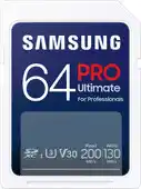 Bol.com Samsung PRO Ultimate - SD Kaart - 200 & 130 MB/s - 64 GB aanbieding
