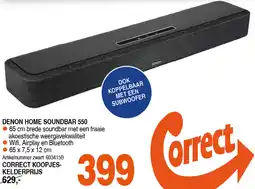Correct Denon home soundbar 550 aanbieding