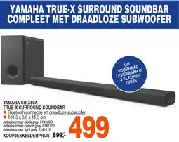 Correct Yamaha sr-x50a true-x surround soundbar aanbieding