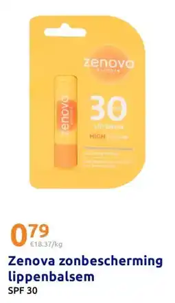 Action Zenova zonbescherming lippenbalsem aanbieding