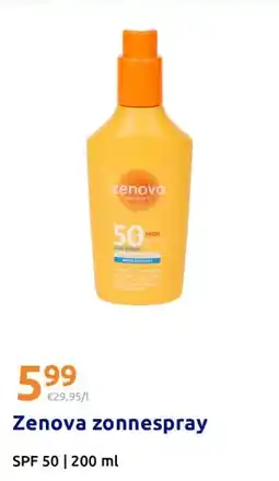 Action Zenova zonnespray aanbieding