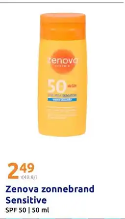 Action Zenova zonnebrand Sensitive aanbieding