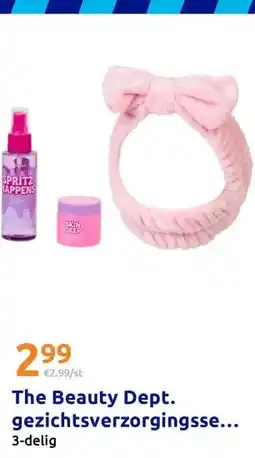 Action The Beauty Dept. gezichtsverzorgingsset Mist & Glow aanbieding