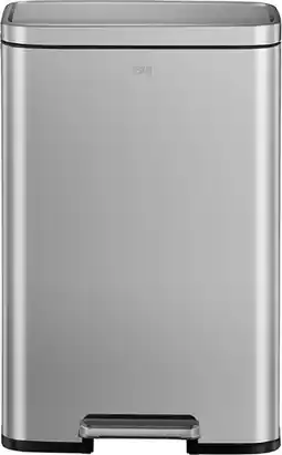 Bol.com EKO - Madison pedaalemmer 50 liter - Stainless Steel Plastic - Misty mat RVS - Prullenbak aanbieding