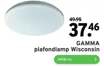 GAMMA GAMMA plafondlamp Wisconsin aanbieding