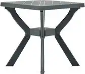 Bol.com vidaXL - Bistrotafel - 70x70x72 - cm - kunststof - groen aanbieding