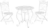 Bol.com CLP Indra - Bistro set wit aanbieding