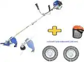 Bol.com Borg Krachtige 52cc benzine bosmaaier + 2 onkruidborstels - 3 in 1 tuinmachine aanbieding
