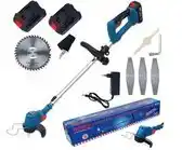 Bol.com Boxer Grasmaaier - 24 V Accu Grastrimmer - Incl. Zaagmes en 2x Accu aanbieding