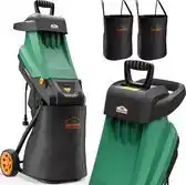 Bol.com Gardebruk Hakselaar Compact – 2x 50L Zak 2400W Elektrisch - Groen aanbieding