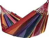 Bol.com COLOMBIAANSE hangmat - 2 persoons - EXTRA STEVIG - UV bestendig katoen - multicolor - Arriba aanbieding