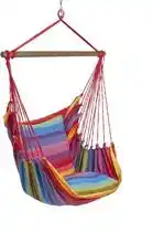 Bol.com Lazy Rezt hangstoel Rainbow XL met 2 kussenhoezen 60x60 cm aanbieding