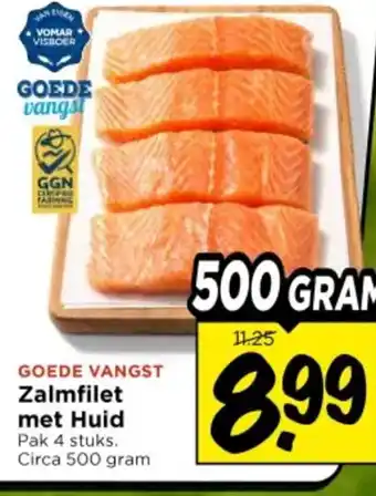 Vomar Voordeelmarkt Goede vangst zalmfilet met huid aanbieding