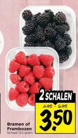 Vomar Voordeelmarkt Bramen of Frambozen aanbieding