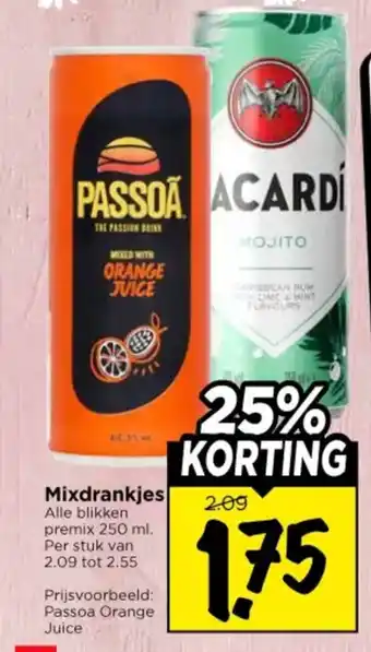 Vomar Voordeelmarkt Mixdrankjes aanbieding