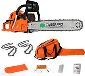 Bol.com TIMBERPRO - Kettingzaag – Benzine - 62 cc - Zwaardlengte 50 cm - Transportzak - 2e ketting aanbieding