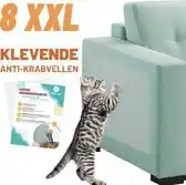 Bol.com Anti Krab Meubelbescherming Kat en Hond - 8 XXL Vellen - 43.2 x 30.5cm - Transparant aanbieding