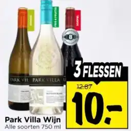 Vomar Voordeelmarkt Park Villa Wijn aanbieding