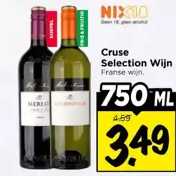 Vomar Voordeelmarkt Cruse Selection Wijn aanbieding