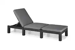 Bol.com Allibert Daytona Deluxe Ligbed - 3 posities - 65x195x25,5 cm - Grafiet aanbieding