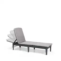 Bol.com Allibert Jaipur Ligbed – 187,5x58x29cm – Grafiet aanbieding