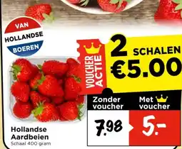 Vomar Voordeelmarkt Hollandse Aardbeien aanbieding