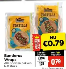 Vomar Voordeelmarkt Banderos Wraps aanbieding
