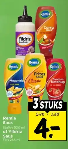 Vomar Voordeelmarkt Remia Saus of Yildriz Saus aanbieding