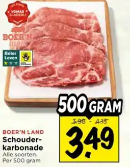 Vomar Voordeelmarkt Boer'n land schouder- karbonade aanbieding