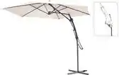 Bol.com Push-up zweefparasol - Ø300cm - creme aanbieding