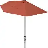 Bol.com Kingsleeve Parasol Halfrond - Ø 2,7m UV 50+ Bescherming - Terracotta aanbieding