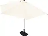 Bol.com Kingsleeve Parasol Halfrond - Ø 2,7m UV 50+ Bescherming - Beige aanbieding