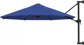 Bol.com vidaXL - Wandparasol - met - metalen - paal - 300 - cm - blauw aanbieding